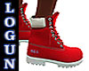 LG1 Red & White Boots