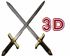 3D Cross Swords