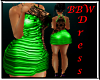 BBW Lacey Green Dress