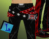 Punky Music Rhed Pants-M