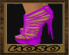 Strapped Purple Heels