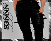 S3N-Leather Strap Pants