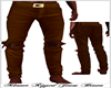 Male Ripped Jeans Brown