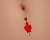 Maple Leaf Belly Ring