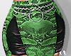 rebel skirt green rl