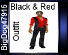 [BD] Black&Red Outfit