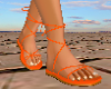 Orange Boho Sandals