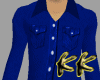 {KK} Blue Button Shirt