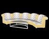 Sofa gold white