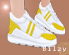 by. Lime White Sneakers