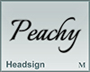 Headsign Peachy