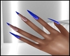 Neon Blue nails