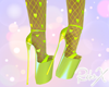 R| <3 Heels - Neon Lime