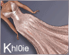 K rose gold sparkle gown