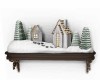 X-MAS VILLAGE SNOW SHELF