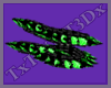 |Neon Green Spikes Set|