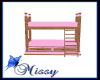 Pink Teddybear bunk bed