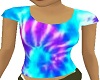 blue teal pink tie dye