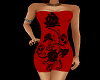 Red Skull Rose Dress