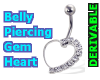 Heart Jeweled Piercing