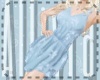[A] Blue Floral Dress