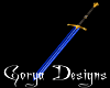 Royal Blue Blade Sword