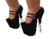 BLACK FANCY HEEL SHOES