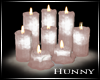 H. Floor Candles Pink
