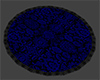 BLUE ROUND RUG