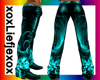 [L] Aqua Swirl Pants M