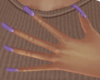 Emma Purple Nails