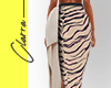 Zebra Drape Skirt