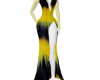 Yellow/Black Gown