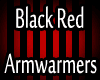 Black Red Armwarmers