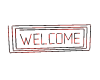 Welcome animated sign