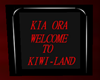 KIWI LAND WELCOME SIGN