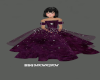 PLUM CHILDS GOWN