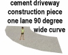 Cement Driveway 90wCurve
