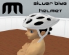 Silver Cycle Helmet