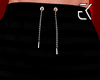 Black striped shorts