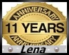 3d logo 11 anniversary
