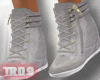 Nala Grey Wedge Sneakers