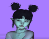 mulan bun+bangs black