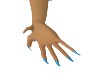 Blue Deviant Nails