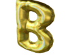 Letter B Golden Balloon