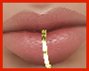 (R)King  Gold Lip Ring
