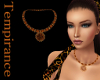 Amber/Gold Celt Necklace