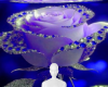 Blue rose sparkle bg