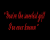 Your'e the sweeetest TP