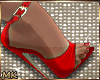 MK Red Latex Heels